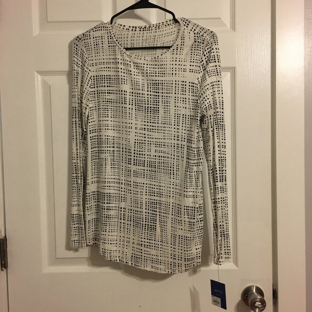 Black and white dotted shirt